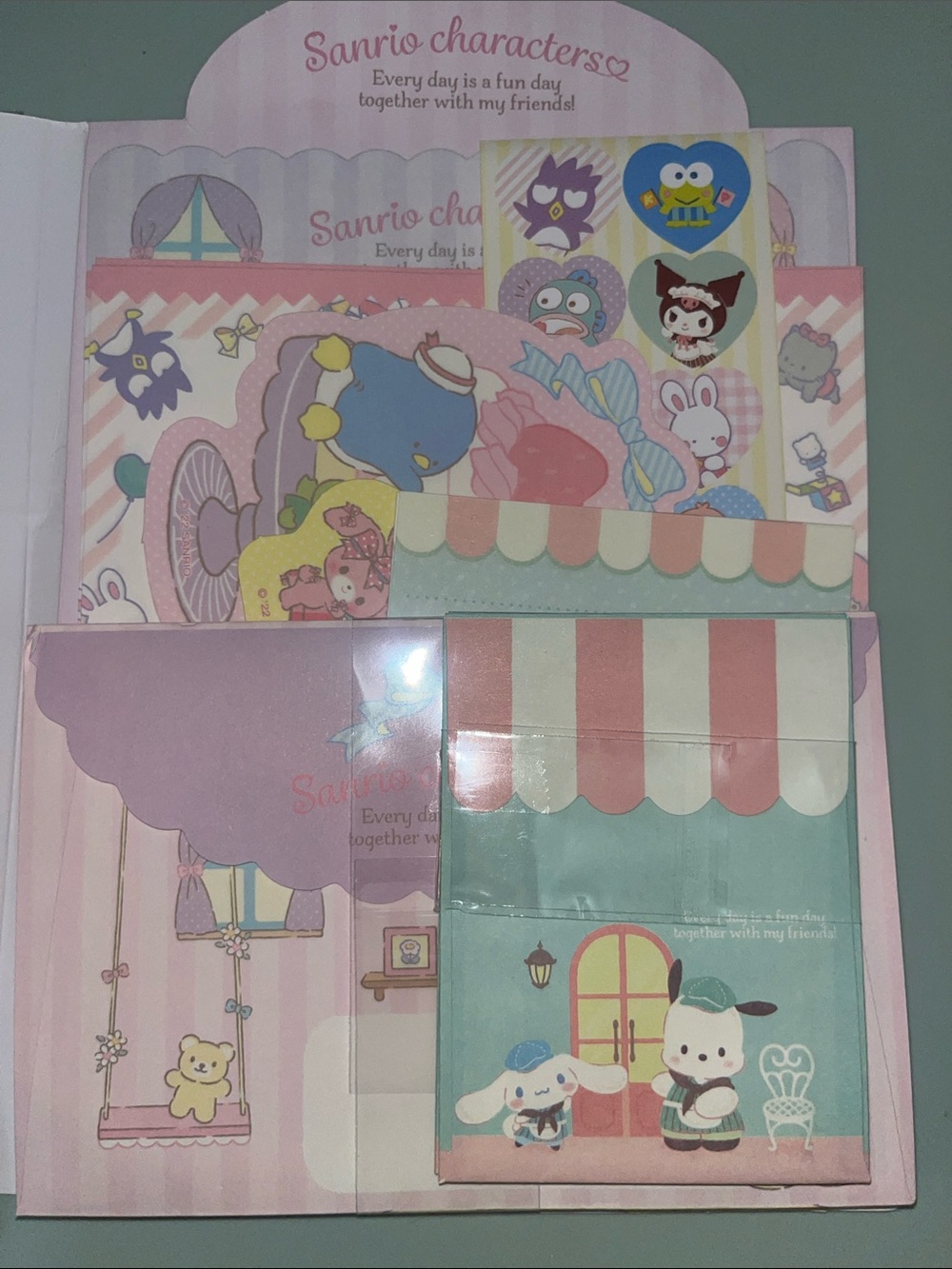 Sanrio Pink Mint Party Cards & Stickers Assortment